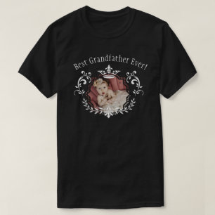 Best Grandfather Family Foto Custom T-Shirt