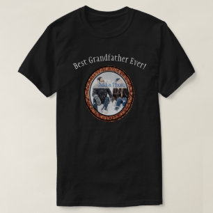 Best Grandfather Family Foto Custom T-Shirt