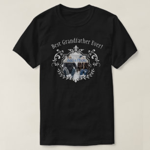 Best Grandfather Family Foto Custom T-Shirt