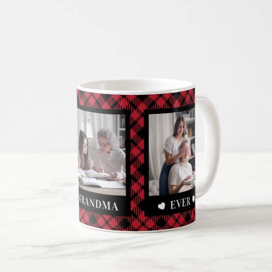 Best Grandma 3 Photo Diamond Buffalo Pond Mok (Voorkant rechts)