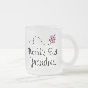 Best Grandma Butterfly Gift ter wereld Matglas Koffiemok