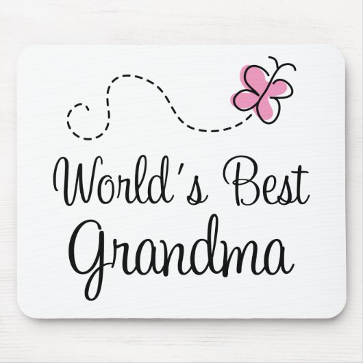 Best Grandma Butterfly Gift ter wereld Muismat (Voorkant)