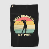 Best Grandma by Par - Golfing Golfhanddoek (Voorkant)