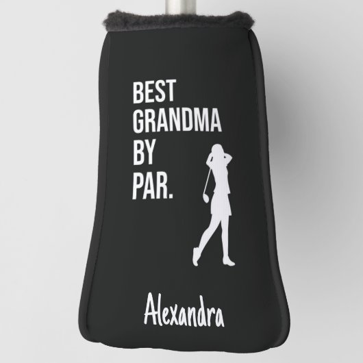 Best Grandma By Par Grandmother Golfer Funny Golfheadcover (Draai 90)