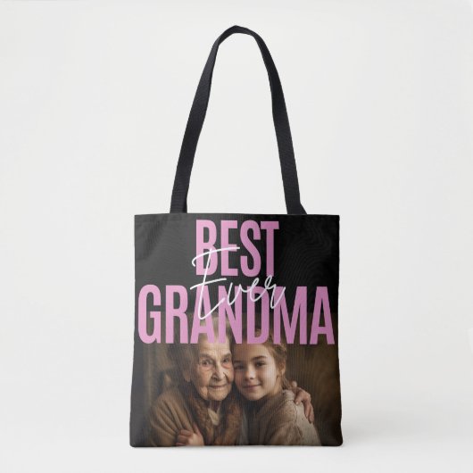 Best Grandma Custom Photo Gift ter wereld Tote Bag (Voorkant)