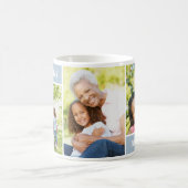 Best Grandma Dusty Blue Moederdag Photo Collage Koffiemok (Center)