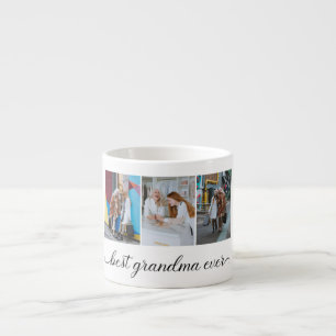 Best Grandma Ever 3 Photo Collage Espresso Kop