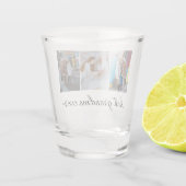 Best Grandma Ever 3 Photo Collage Shot Glas (Achterkant)