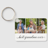 Best Grandma Ever 3 Photo Collage Sleutelhanger (Achterkant)