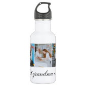 Best Grandma Ever 3 Photo Collage Waterfles (Voorkant)