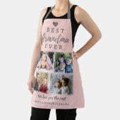 Best Grandma Ever 4 Photo Collage Gray Pink Schort (Insitu)