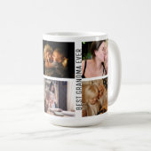 Best Grandma Ever 6 Photo Custom Collage Koffiemok (Voorkant rechts)