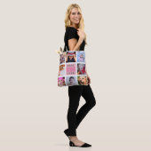 Best Grandma Ever | 8 Aangepaste foto Tote Bag (Op model)