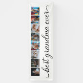 Best Grandma Ever 8 Photo Collage Party Spandoek (Verticaal)