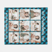 Best Grandma Ever 9 Photo Collage Pset Fleece Deken (Voorkant (Horizontaal))