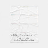 Best Grandma Ever 9 Photos Fleece Deken (Voorkant)