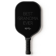 Best grandma ever black & white personalized name