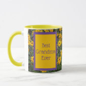 Best Grandma Ever - Bright Flowers Afbeelding Mok (Links)