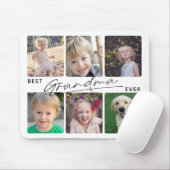 Best Grandma Ever Calligraphy 6 Photo Collage Muismat (Met muis)