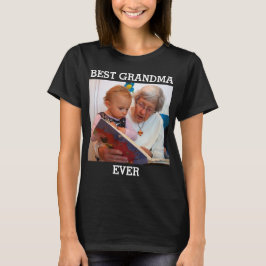 Best Grandma Ever Custom Photo Creëer Your Ewn T-S T-shirt