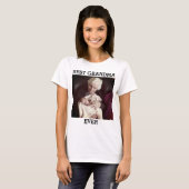 Best Grandma Ever Custom Photo Creëer Your Ewn T-S T-shirt (Voorkant volledig)