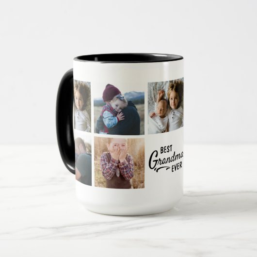 Best Grandma Ever Custom Photo Mok (Voorkant links)