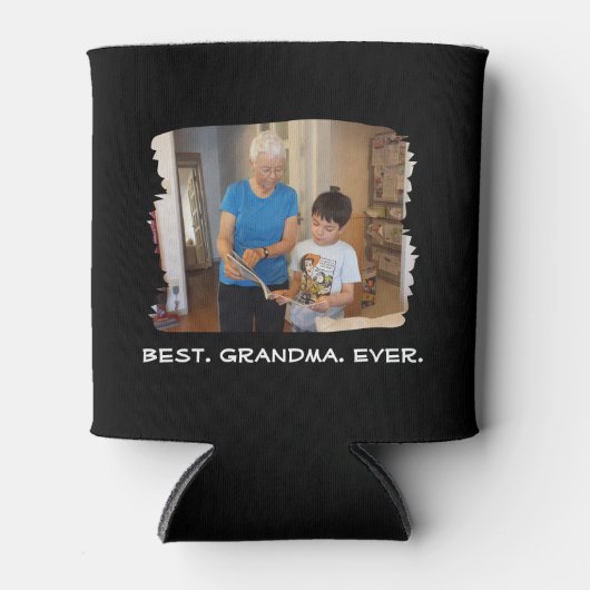 Best Grandma Ever Custom Photo Nana Grandparent Blikjeskoeler (Voorkant)