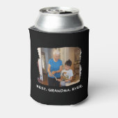 Best Grandma Ever Custom Photo Nana Grandparent Blikjeskoeler (Blikje Achterkant)