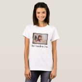 Best grandma ever family custom photo white t-shirt (Voorkant volledig)