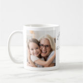 Best Grandma Ever Floral WreatPhoto Coffee Mok (Links)