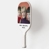 Best Grandma Ever Fun Family Photo Typography Text Pickleball Paddle (Links)