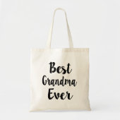 Best Grandma Ever grappige canvas tas (Voorkant)