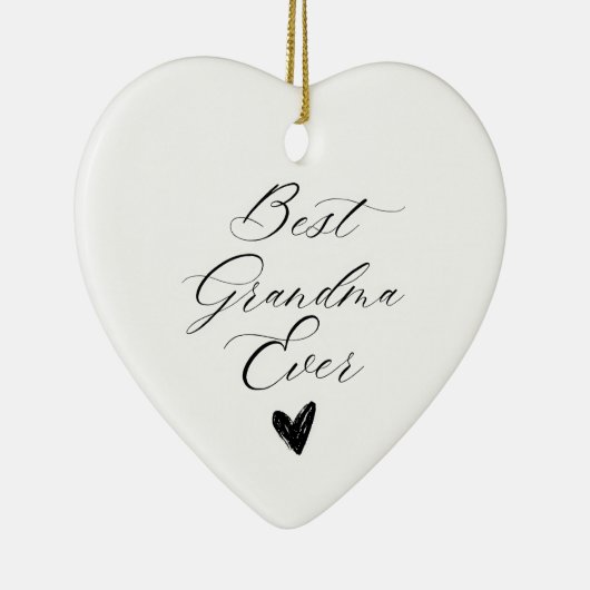 Best grandma ever keramisch ornament (Rechts)