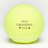 Best Grandma Ever met hart Tennisballen (Voorkant)