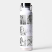 Best Grandma Ever Modern Script 10 Photo Collage Waterfles (Voorkant)