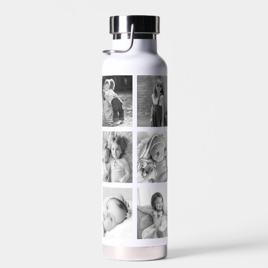 Best Grandma Ever Modern Script 10 Photo Collage Waterfles (Rechts)