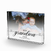 Best Grandma Ever Modern Trendy Script Love Gifts Fotoblokken (Rechts)
