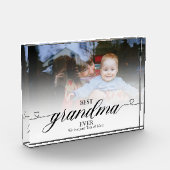 Best Grandma Ever Modern Trendy Script Love Gifts Fotoblokken (Links)