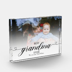 Best Grandma Ever Modern Trendy Script Love Gifts Fotoblokken