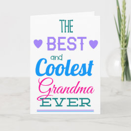 Best Grandma Ever Moederdag Kaart