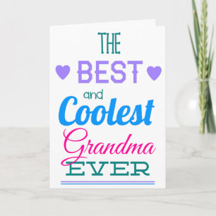 Best Grandma Ever Moederdag Kaart