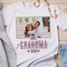 Best Grandma Ever Moederdag Photo Grandkids T-shirt