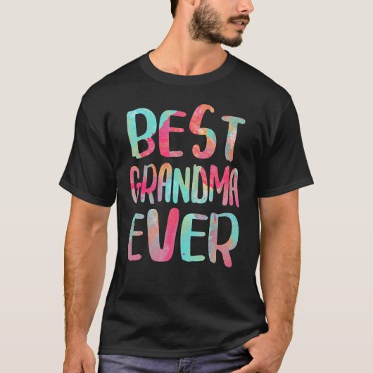Best Grandma Ever Moederdag T-shirt (Voorkant)