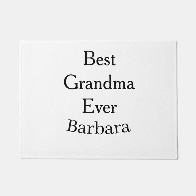 Best Grandma ever name date simple mothers day min Deurmat (Voorkant)