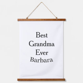 Best Grandma ever name date simple mothers day min Hangend Wandkleed