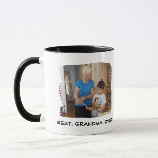 Best Grandma Ever Nana Grandparent Custom Photo Mok (Links)