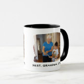 Best Grandma Ever Nana Grandparent Custom Photo Mok (Voorkant rechts)
