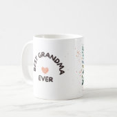 Best Grandma Ever Personalized Koffiemok (Voorkant links)