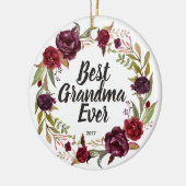 Best Grandma Ever Personalized Ornament (Links)