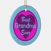 Best Grandma Ever Personalized Photo Ornament (Rechts)